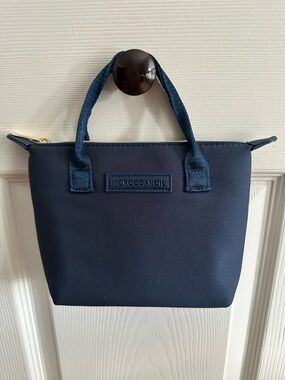 Moroccanoil Navy Blue Travel / Cosmetic Bag w/Handle New Super Cute!